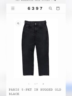 6397 Paris 5-pkt Rugged Old Black